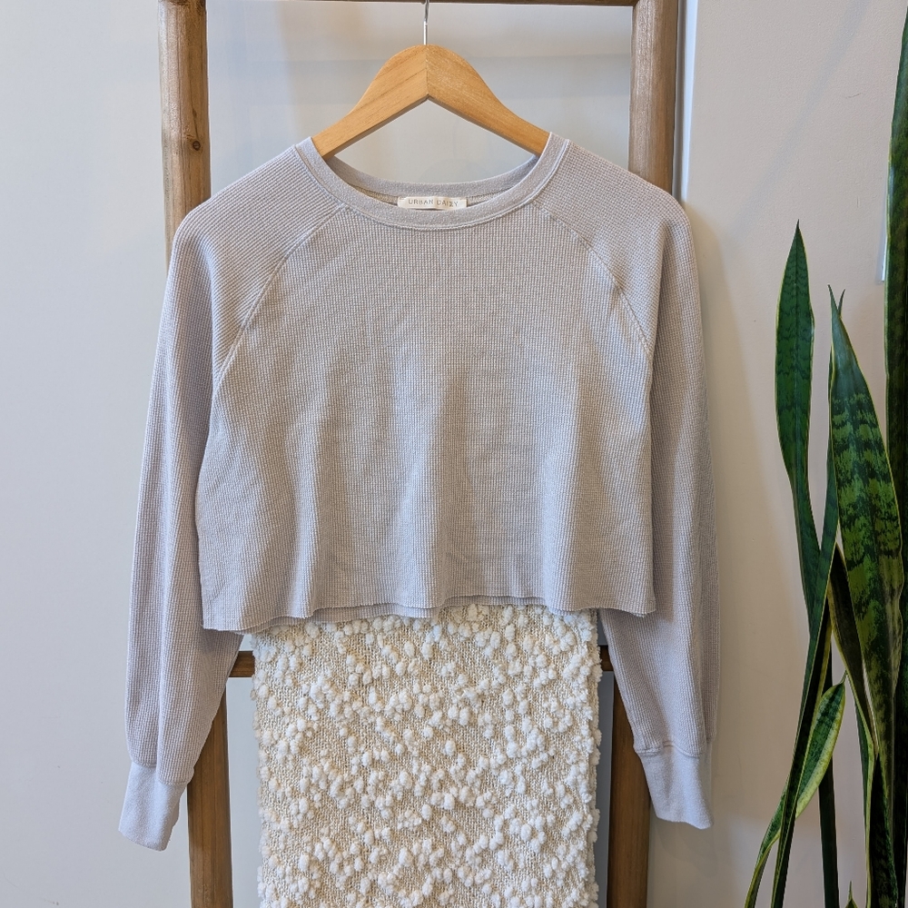 Urban Daizy Waffle Knit Long Sleeve Women's Top